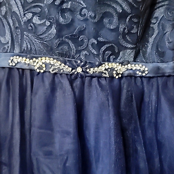 Navy/Royal Blue Women's Short Formal Dress XL - Picture 3 of 3